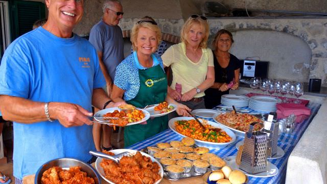 When we return to the villa, we are treated to an Italian-Style Tapas meal - All home-made and locally-sourced. 